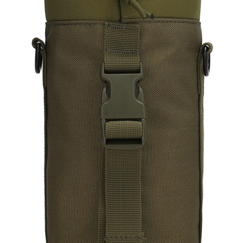 Crossbody taktička torbica za vodu s izolacijom — prijenosna torbica za vodu za kampiranje i planinarenje; materijal: 900D poliester; čvrst PP remen; unisex; vanjski sportovi