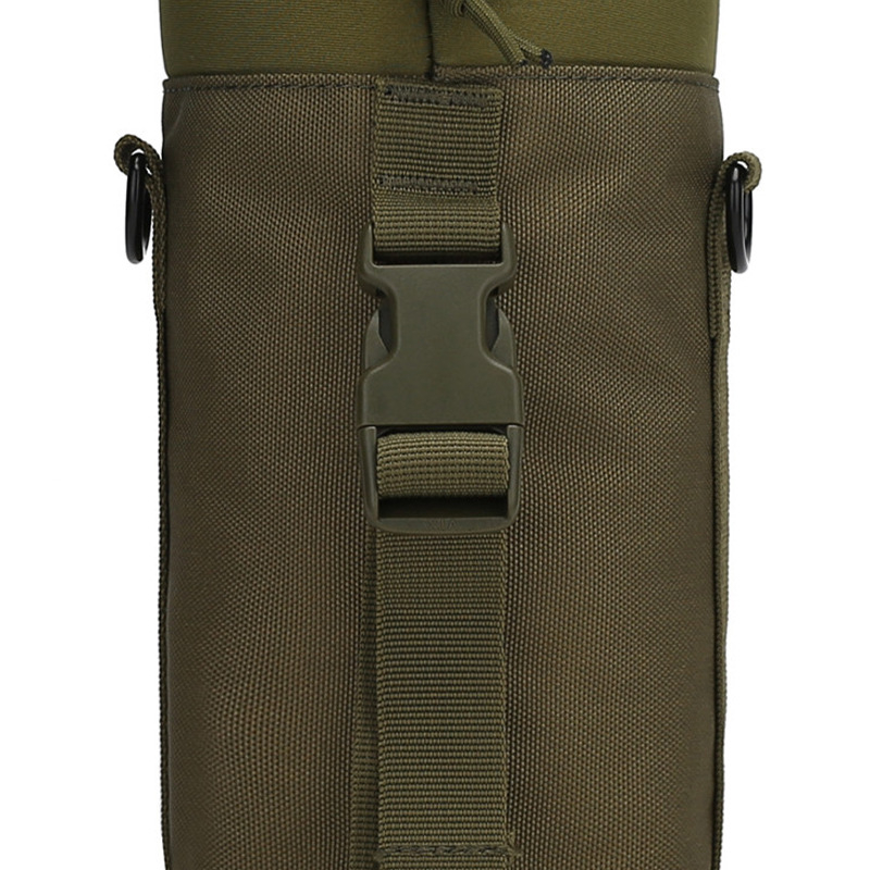 Crossbody taktička torbica za vodu s izolacijom — prijenosna torbica za vodu za kampiranje i planinarenje; materijal: 900D poliester; čvrst PP remen; unisex; vanjski sportovi