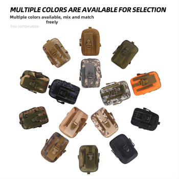 MOLLE maskirna taktika EDC torbica za pojas, vodootporna, lagana, unisex, MOLLE-kompatibilna za aktivnosti na otvorenom