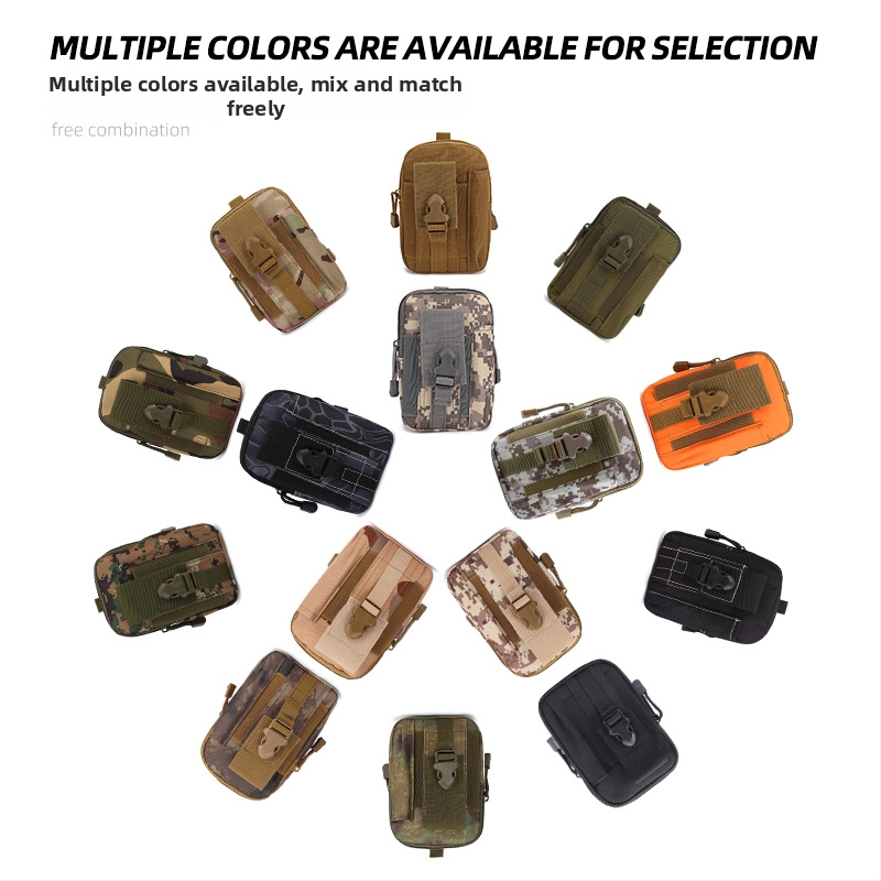 MOLLE maskirna taktika EDC torbica za pojas, vodootporna, lagana, unisex, MOLLE-kompatibilna za aktivnosti na otvorenom