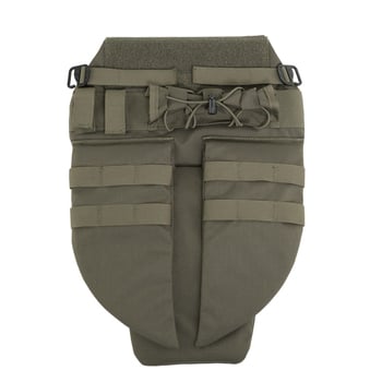 Taktička višenamjenska vesta s zaštitom prepona i štitom, višefunkcionalni vanjski prsluk s unutarnjim podstavom (Nylon; unutarnja podstava od poliestera; karirani uzorak; unisex; za vanjsku upotrebu/borbu)