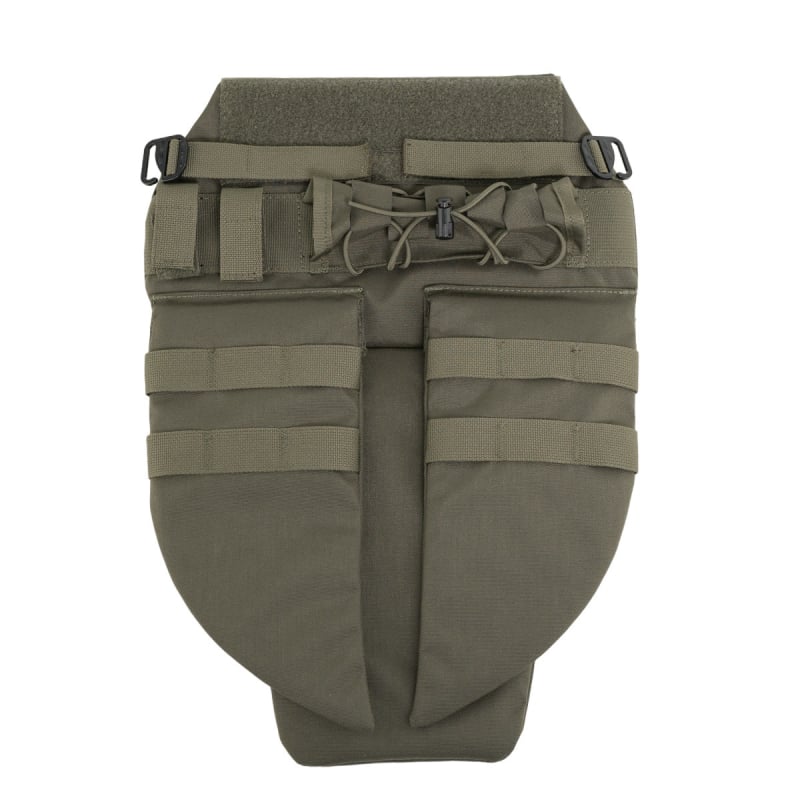 Taktička višenamjenska vesta s zaštitom prepona i štitom, višefunkcionalni vanjski prsluk s unutarnjim podstavom (Nylon; unutarnja podstava od poliestera; karirani uzorak; unisex; za vanjsku upotrebu/borbu)