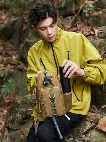 Muška taktička crossbody torba, vodootporna, Oxford platno, Mathaway, za aktivnosti na otvorenom