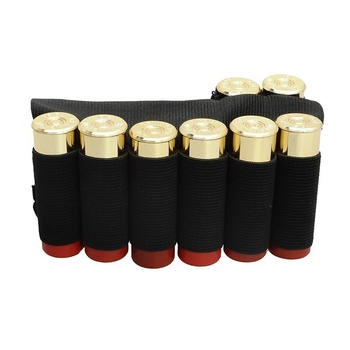 Set universal pentru suport muniție outdoor — stânga/dreapta, 8 găuri, cauciuc elastic, cu logo