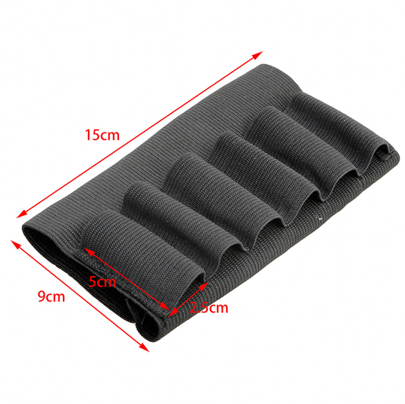 Set universal pentru suport muniție outdoor — stânga/dreapta, 8 găuri, cauciuc elastic, cu logo