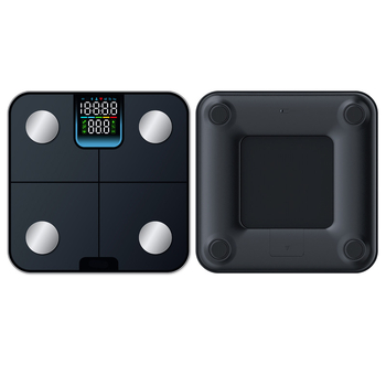 Vaga za tjelesnu masnoću i vodu s 4 senzora, Bluetooth BLE, LED zaslon, kapacitet 180 kg