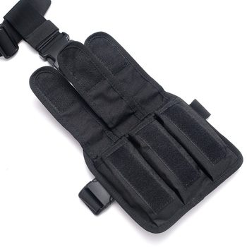 Taktički set za gležanj s torbom za alat i tri džepa za spremnike, od platna, za outdoor sportove, prozračan i proširiv
