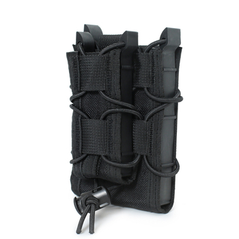 Dual MOLLE torbica za magazinske spremnike 9mm i 5.56, s brzim oslobađanjem i torbom za dodatke (Materijal: Nylon; Upotreba: vanjski sportovi; Godina izdavanja: proljeće 2023; Kategorija: vanjski kamuflažni, vojne torbe)
