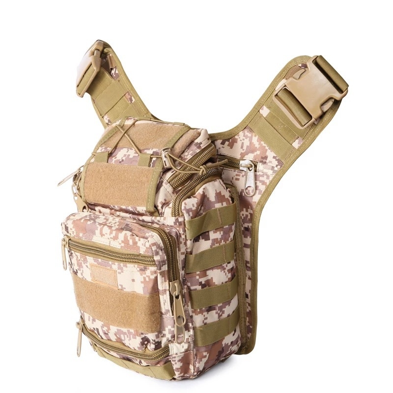 Ocarley vodootporna sedla torba, taktička crossbody torba za fotografiju i planinarenje, Oxford materijal, kamuflažni uzorak