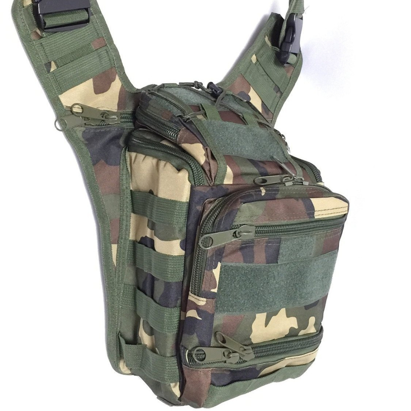 Ocarley vodootporna sedla torba, taktička crossbody torba za fotografiju i planinarenje, Oxford materijal, kamuflažni uzorak