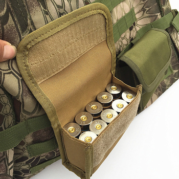 Taktička MOLLE torba za pojas s 10 pretinaca za streljivo, unisex, 600D materijal, za outdoor aktivnosti, stil rekreacijskog putovanja, s funkcijom pohrane