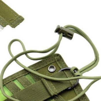 Taktička višefunkcionalna torbica za identifikacijske kartice na pojasu, poliester, unisex, stil slobodnog vremena