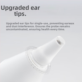 YHT101 Ушен термометър – медицинска прецизност, бързо измерване, аларма за висока температура, използва се през ушния канал, подходящ за бебета, деца и възрастни