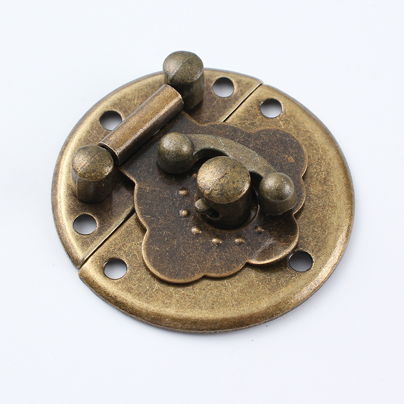 Vintage poggyászcsat vasból, Tonglang Square márka, új kínai stílusú, antik felület, alkalmas fára való dobozokra, kézműves tárgyakra és bútorokra