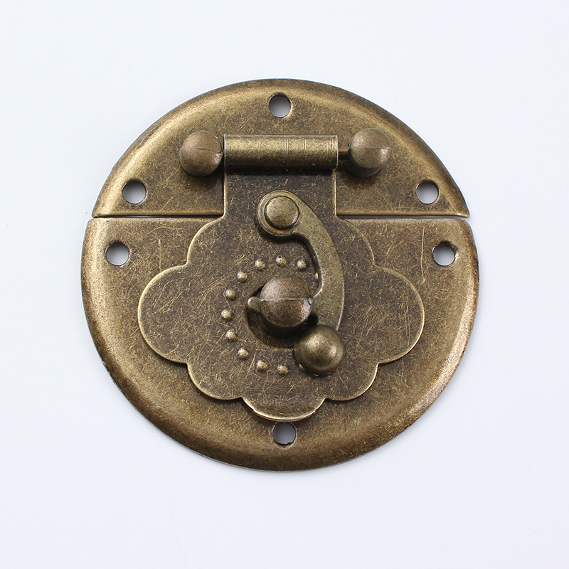 Vintage poggyászcsat vasból, Tonglang Square márka, új kínai stílusú, antik felület, alkalmas fára való dobozokra, kézműves tárgyakra és bútorokra