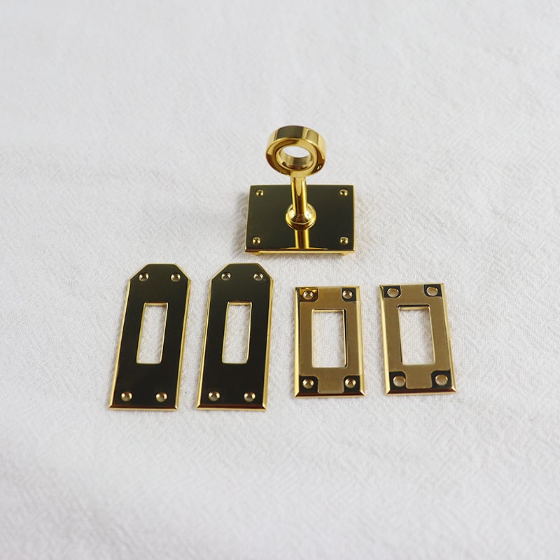 Kelly Bag Lock, petodjelni set od nehrđajućeg čelika, kvadratna okretna brava za torbe