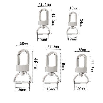 Kopča za prtljagu, nehrđajući čelik, visok sjaj, 18K premaz, geometrijski uzorak, ultralakа, antibakterijska, otporna na trošenje, mogućnost zamjene materijala
