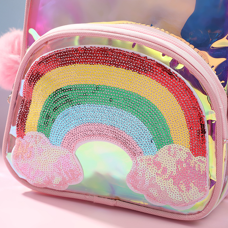 Dječji ruksak od PVC phantom – vodootporan, protiv krađe, seizmička zaštita; Little Fox anime uzorak; unisex