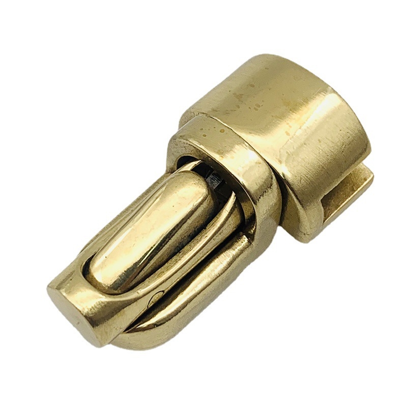 Brava od mesinga za prtljagu – Minimalistička serija DIY dodatak za kožne torbe, marka Broken copper