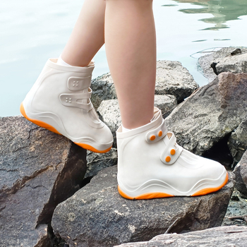 Унисекс силиконови водоустойчиви протектори за обувки, марка Rain Yi Si, персонализируеми, отпечатано лого, прост стил