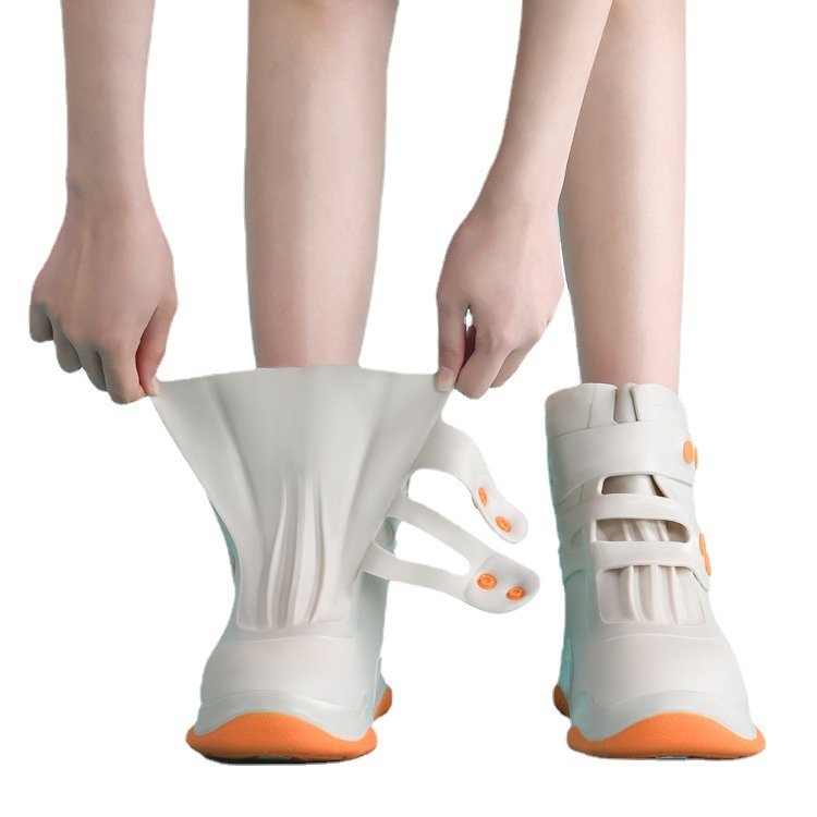 Унисекс силиконови водоустойчиви протектори за обувки, марка Rain Yi Si, персонализируеми, отпечатано лого, прост стил