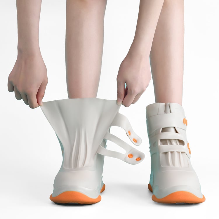 Унисекс силиконови водоустойчиви протектори за обувки, марка Rain Yi Si, персонализируеми, отпечатано лого, прост стил