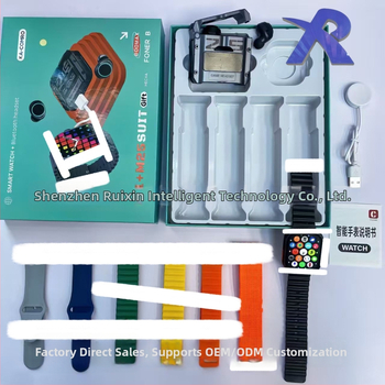 Set inteligentných hodiniek so 7 remienkami a Bluetooth slúchadlom, bezdrôtové nabíjanie, sledovanie zdravia (srdcový tep, krvný tlak, spánok)