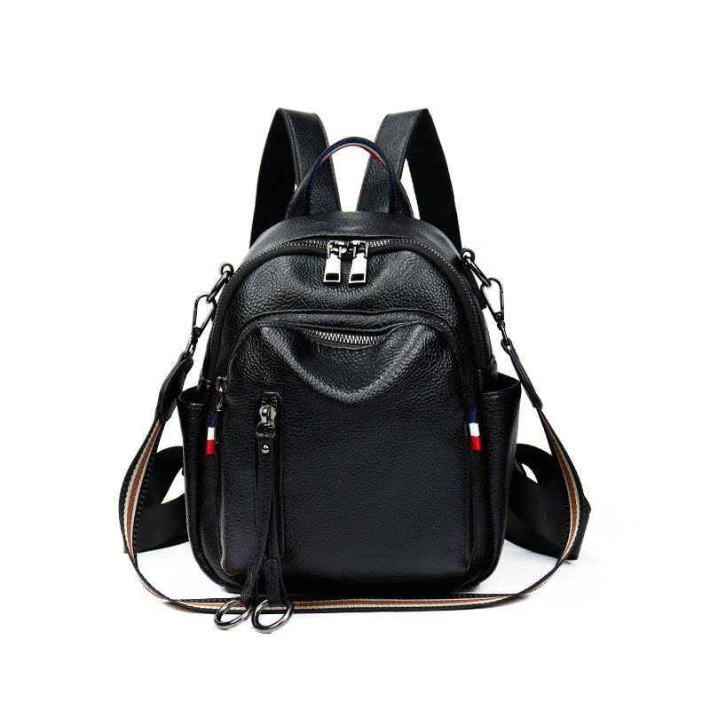 MOOKEVE Ženski mini ruksak – korejski stil, PU koža, ulični trend, vodootporan, zatvarač
