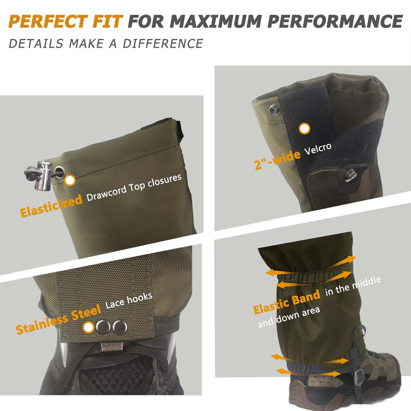 Zaštita listova za planinarenje – poliester, zaštita listova, zaštitnik za stopalo, otporna na habanje, snijegotporna, vodootporna