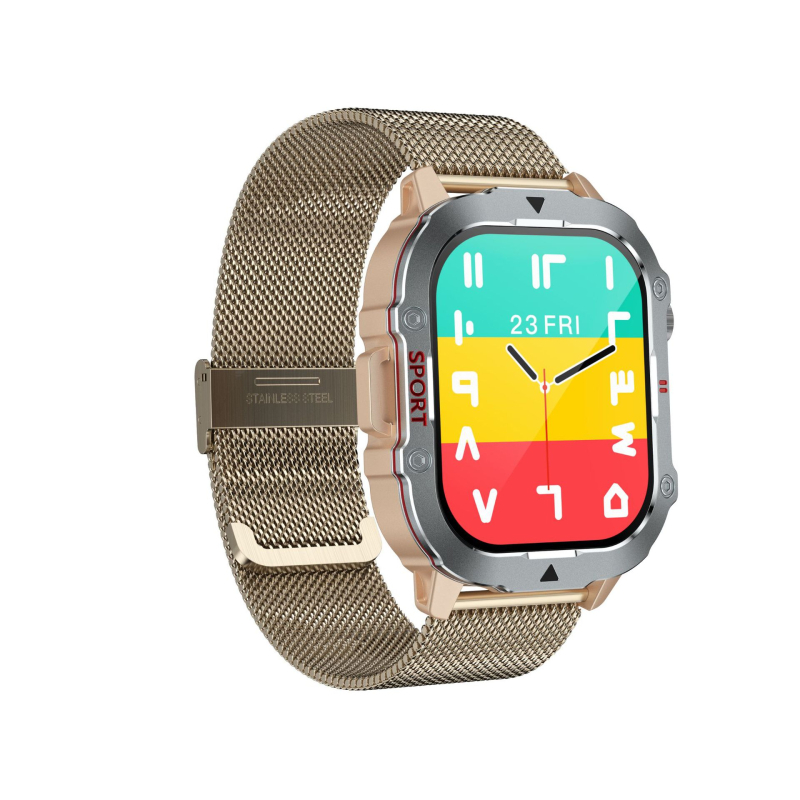 Muški pametni sat s praćenjem otkucaja srca, krvnog tlaka, zasićenosti kisikom u krvi, praćenjem sna i Bluetooth pozivima