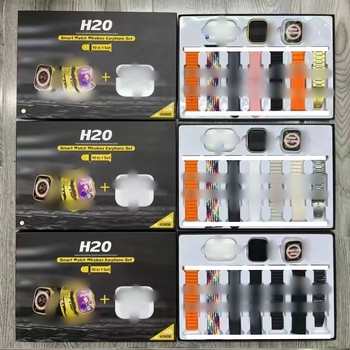 H20Ultra Pametni sat 10-u-1 komplet: praćenje otkucaja srca, krvni tlak, zasićenost kisikom, brojač koraka, NFC