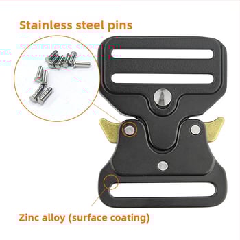 Τακτική μεταλλική αγκράφα ζώνης Cobra, μάρκα Elapid Cobra, κράμα ψευδαργύρου, αδιάβροχη, επίστρωση βαφής φούρνου