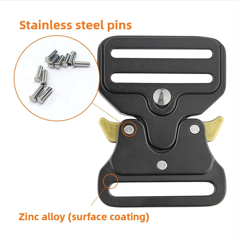 Τακτική μεταλλική αγκράφα ζώνης Cobra, μάρκα Elapid Cobra, κράμα ψευδαργύρου, αδιάβροχη, επίστρωση βαφής φούρνου