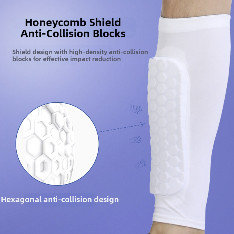 Zaštita listova za nogomet i trčanje — legging zaštita s protuzvučnom tibijskom pločom, Spandex+eva