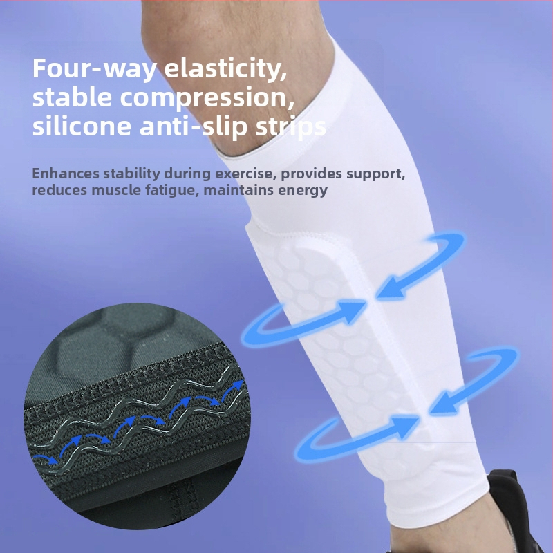 Zaštita listova za nogomet i trčanje — legging zaštita s protuzvučnom tibijskom pločom, Spandex+eva