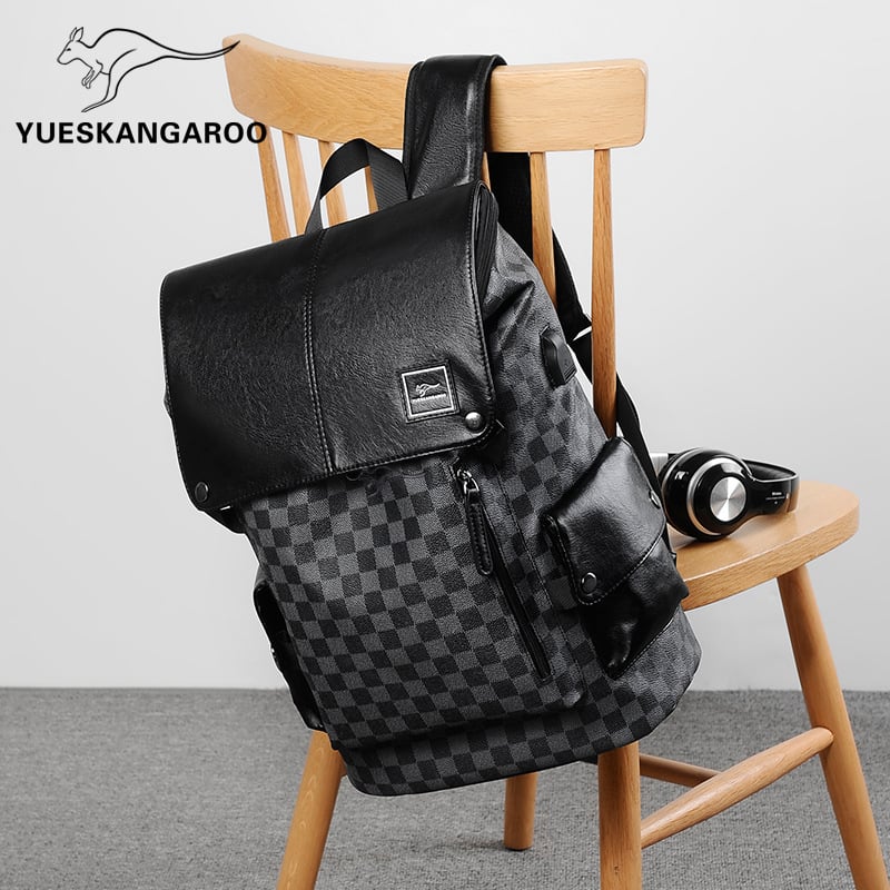 Muški ruksak za prijenosno računalo, PVC, vodootporan, protiv krađe, zapremina 36–55 L, kompatibilan s 15,6 inčnim prijenosnikom, brend Yuesen Kangaroo