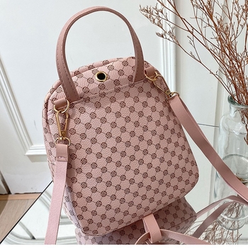 Ruksak 20-35L, PU materijal, vodootporan i otporan na habanje, geometrijski uzorak, kompatibilan s 25 cm laptopom