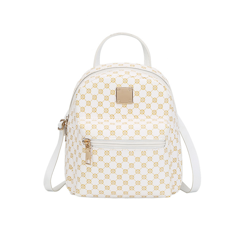 Ruksak 20-35L, PU materijal, vodootporan i otporan na habanje, geometrijski uzorak, kompatibilan s 25 cm laptopom