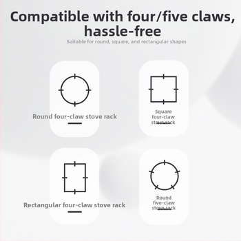 Gaasipliidi pottide hoidja – universaalne nelja- ja viiekäelise kujundusega – Chang Tong, 2022 väljaanne