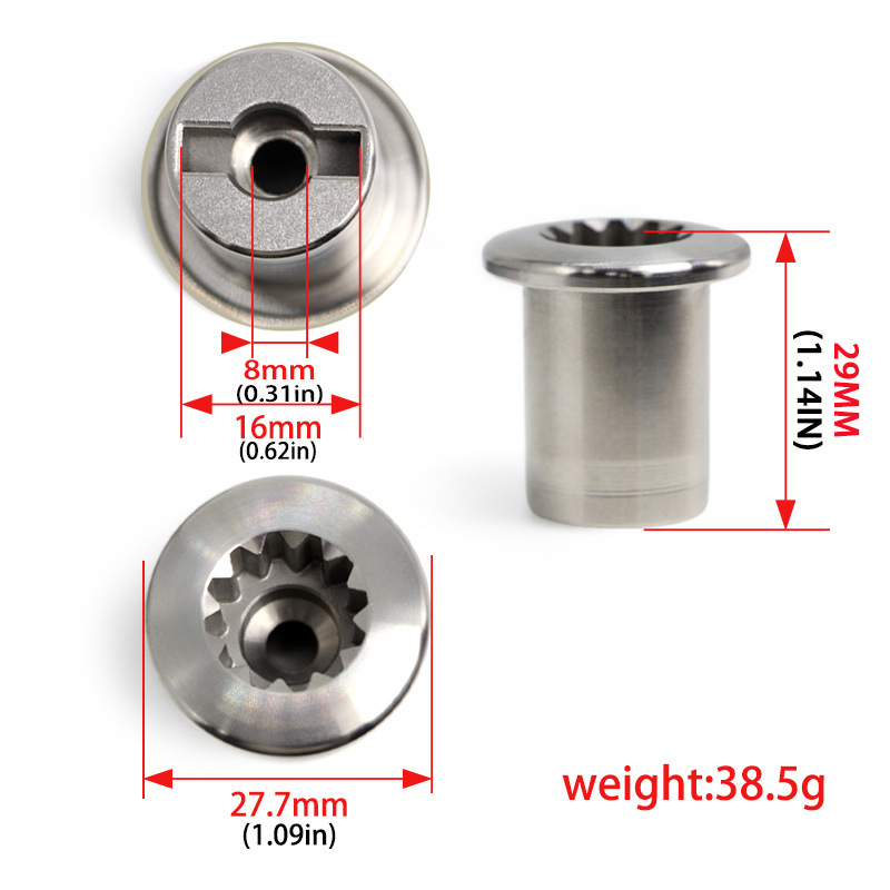 Глава от неръждаема стомана за кухненски робот и блендер – свързващ адаптер с разглобяем дизайн