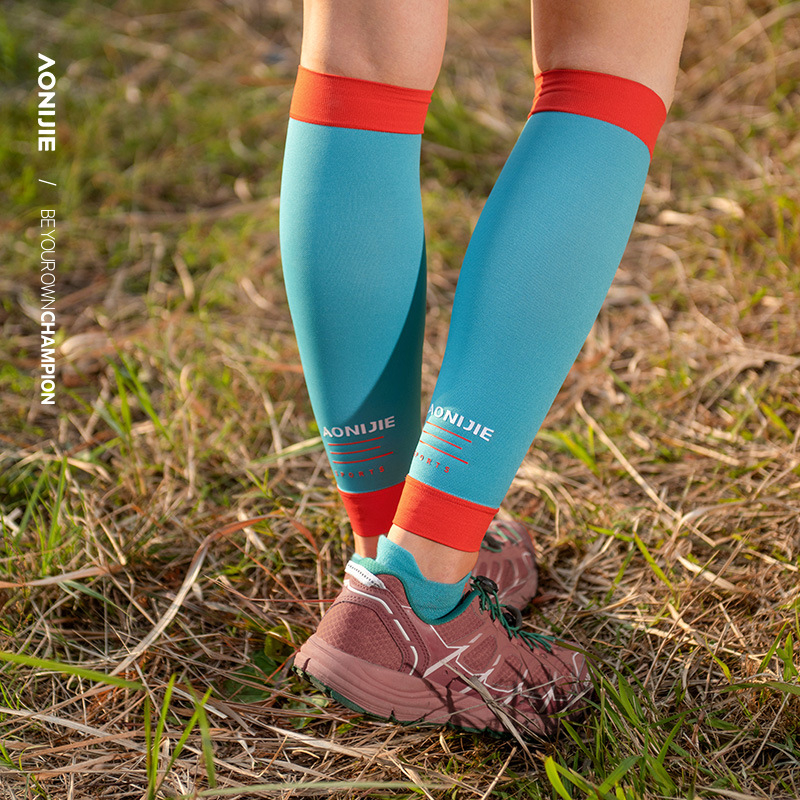 Kompresijske manžetne za listove s zaštitom i ublažavanjem za trčanje i planinarenje | Materijal: Najlon | Za odrasle