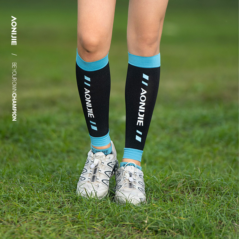 Kompresijske manžetne za listove s zaštitom i ublažavanjem za trčanje i planinarenje | Materijal: Najlon | Za odrasle