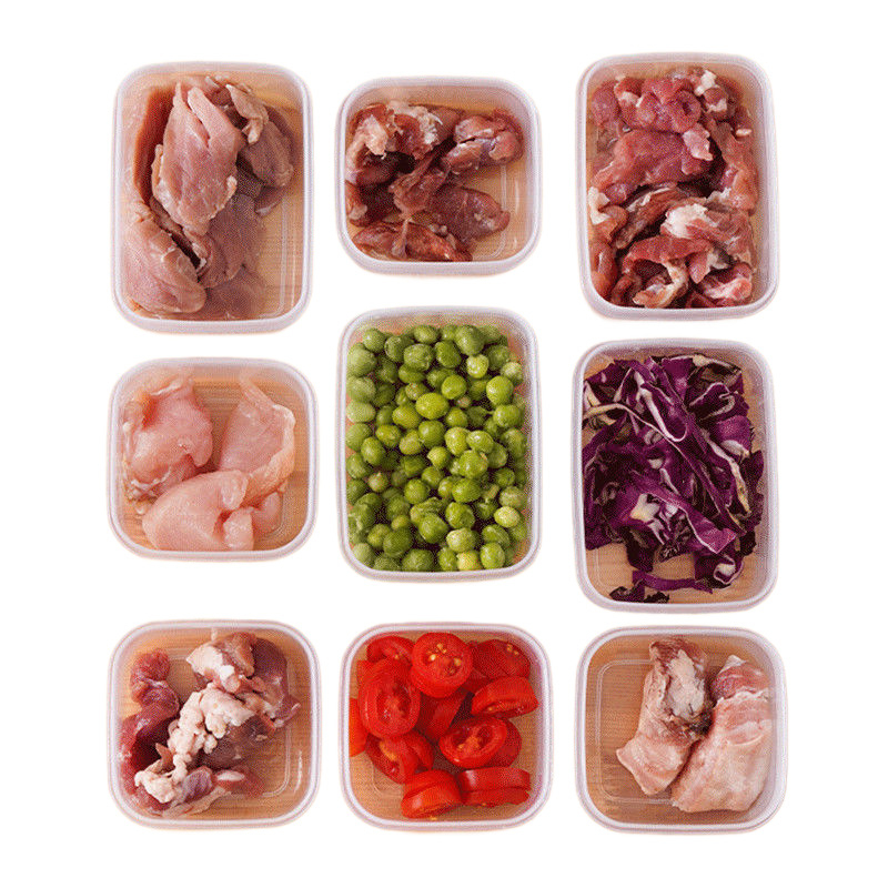 Πλαστικό δοχείο αποθήκευσης για κατάψυξη κρέατος, τροφίμων ποιότητας