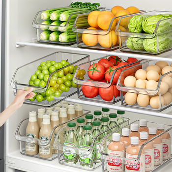 Κουτί αποθήκευσης ψυγείου για αυγά και τρόφιμα, οργανωτής συρταριού, PET υλικό, απλός σχεδιασμός, μάρκα Independent