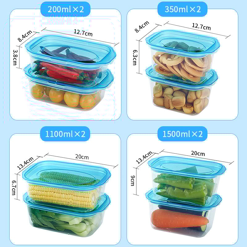 Κουτί αποθήκευσης φαγητών, πλαστικό, μινιμαλιστικό σχέδιο, φορητό, σφραγιζόμενο