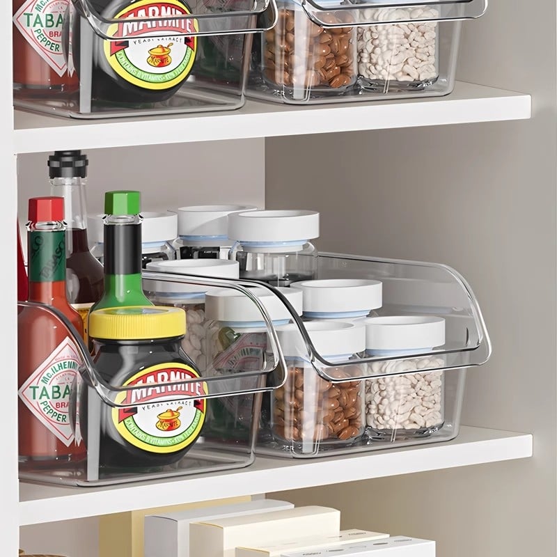 Κουτί αποθήκευσης ψυγείου — μοντέρνος μινιμαλιστικός σχεδιασμός, υλικό PET, λειτουργία αποθήκευσης