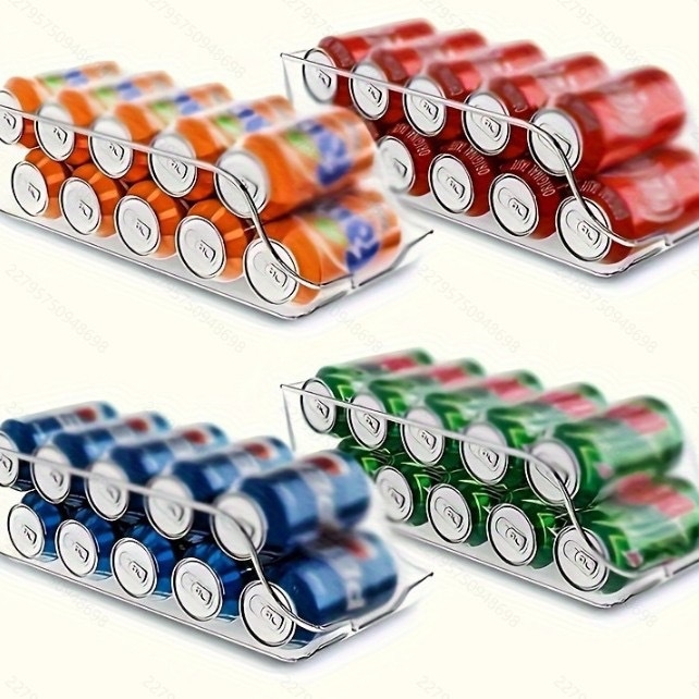 Κουτί αποθήκευσης ψυγείου, ακρυλικό, 12 L, για οργάνωση, σετ 60 τεμάχια