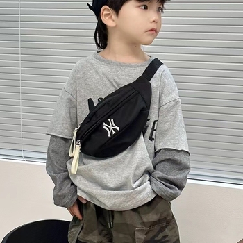 Παιδική τσάντα στήθους με μοτίβο γράμματα, Νάιλον υλικό, Μοντέρνο στυλ, Άνοιξη 2024, Unisex.