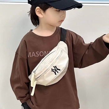 Παιδική τσάντα στήθους με μοτίβο γράμματα, Νάιλον υλικό, Μοντέρνο στυλ, Άνοιξη 2024, Unisex.