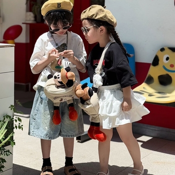 Παιδική τσάντα χιαστί με σχέδιο anime καρτούν, νάιλον, μεγάλης χωρητικότητας, unisex